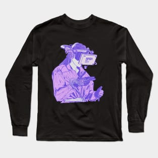 NASA VR -•  Atomic Grape Long Sleeve T-Shirt